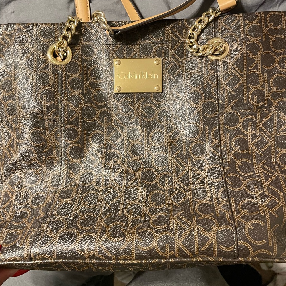 Calvin Klein brown purse